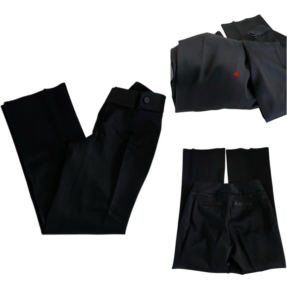 Banana Republic Black Straight Leg Jackson Fit Women’s Dress Pants size 0 - Picture 1 of 13